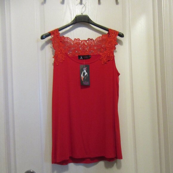 Ladies New with tags  Tank Top Red As Is - Picture 2 of 9